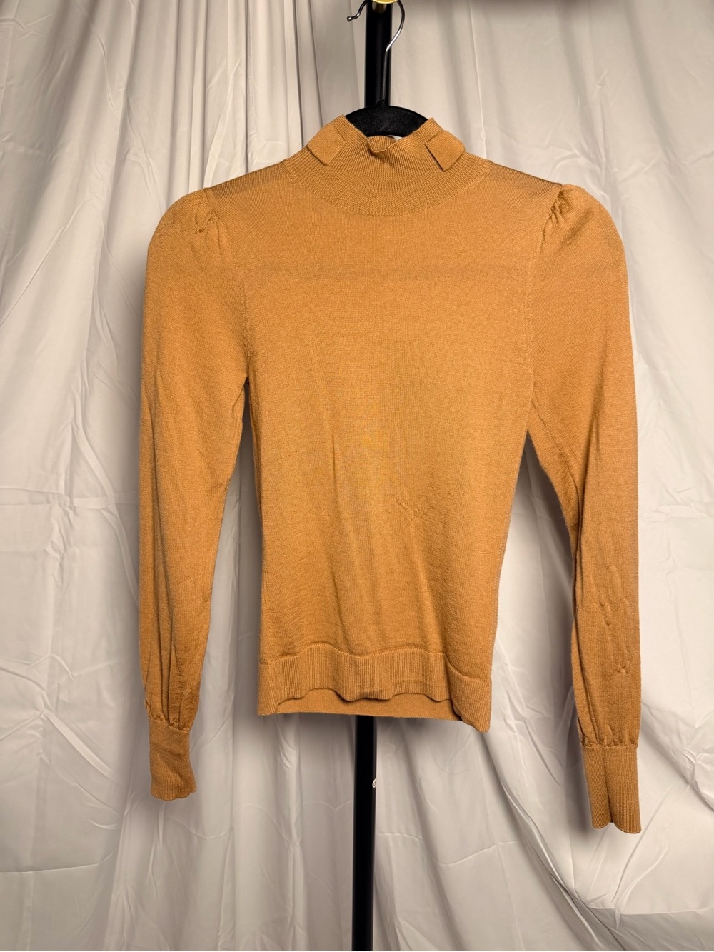 Veronica Beard Mustard Mock Neck Sweater